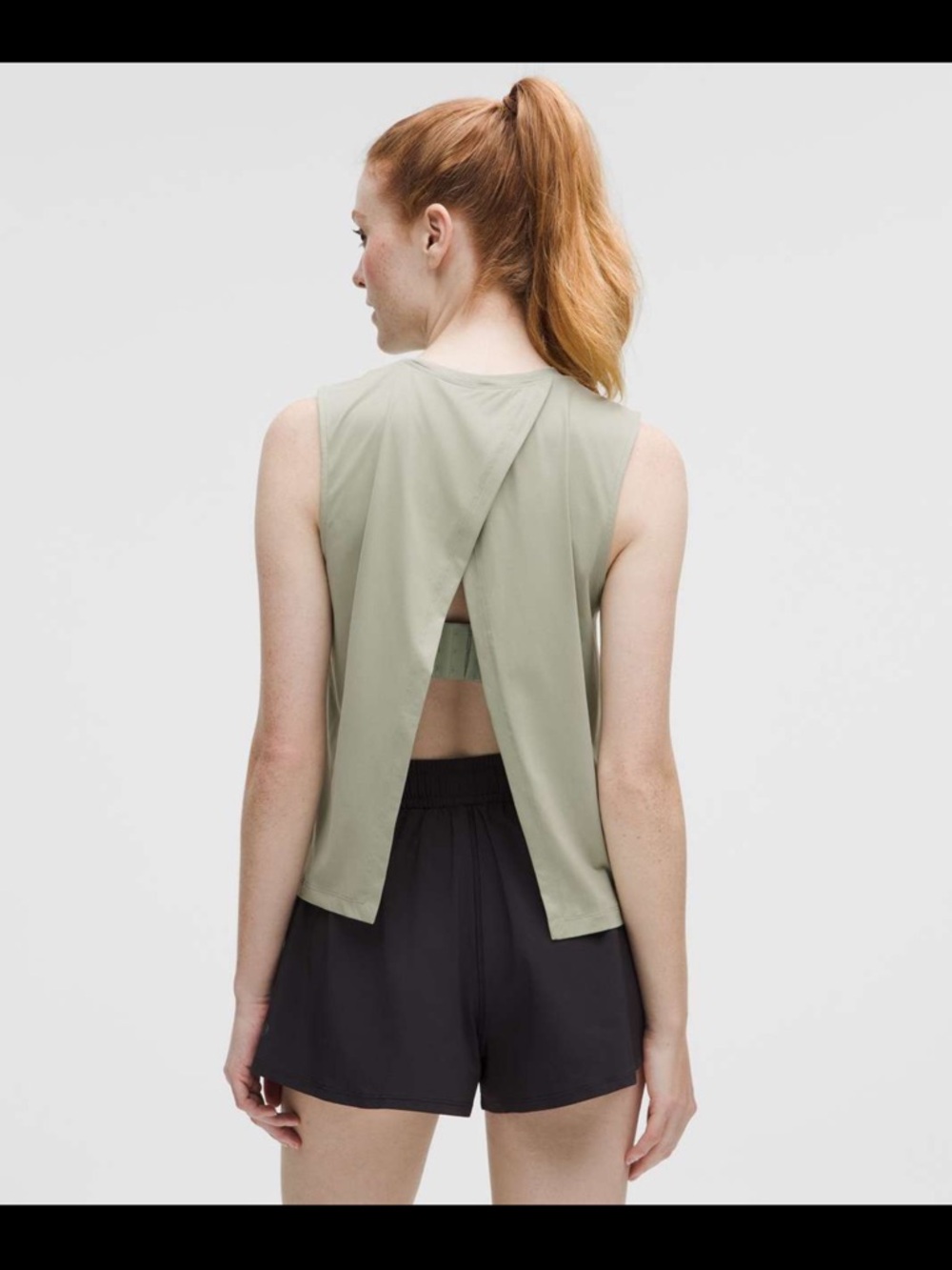 Lululemon Pace Crush Tank Fog Green Size S NWT